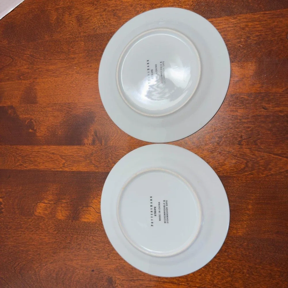 2 X Pottery Barn STRIPE 7.75